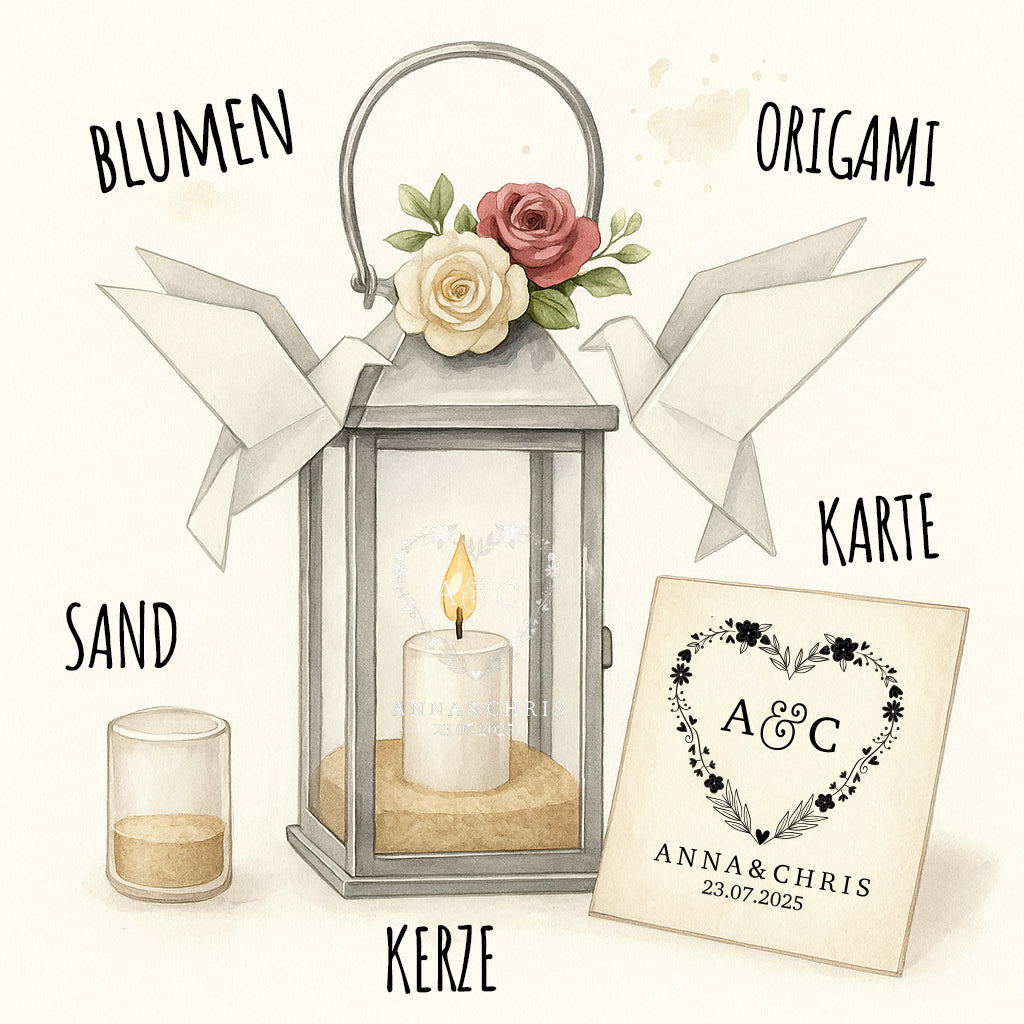 Liebe, die leuchtet – Die perfekte Hochzeitslaterne mit Gravur