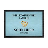 Fußmatte - Willkommen mit Personalisierung