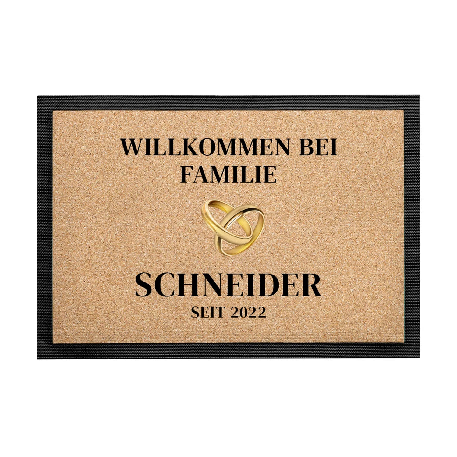 Fußmatte - Willkommen mit Personalisierung