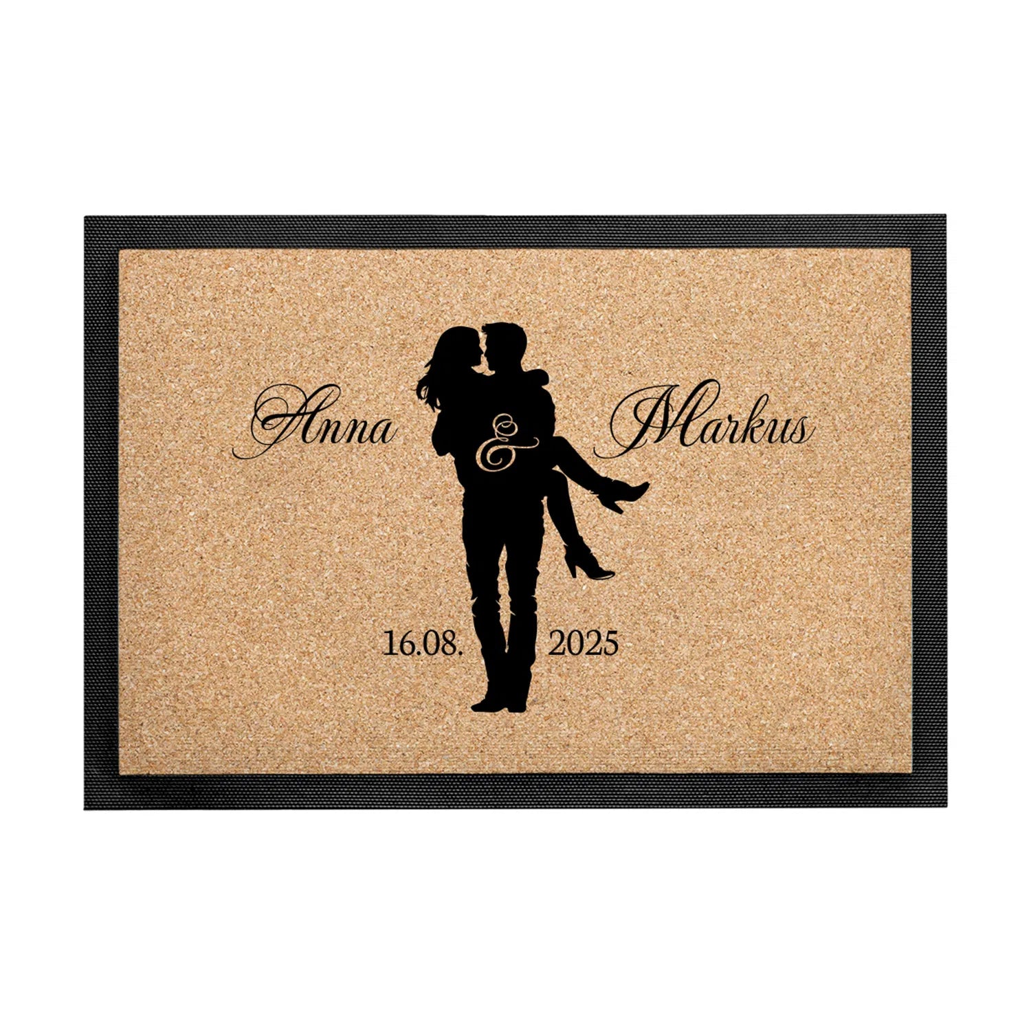Fußmatte - Hochzeitspaar Korkoptik