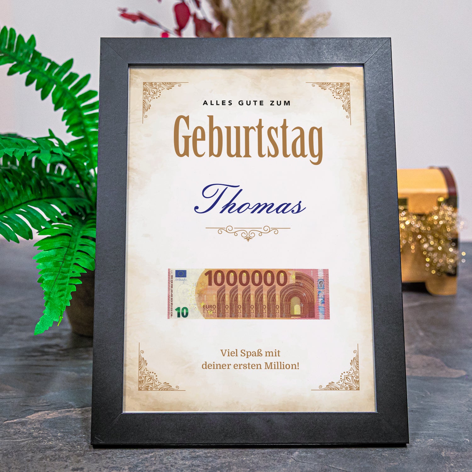 Geldgeschenk zum Geburtstag - 1. Million