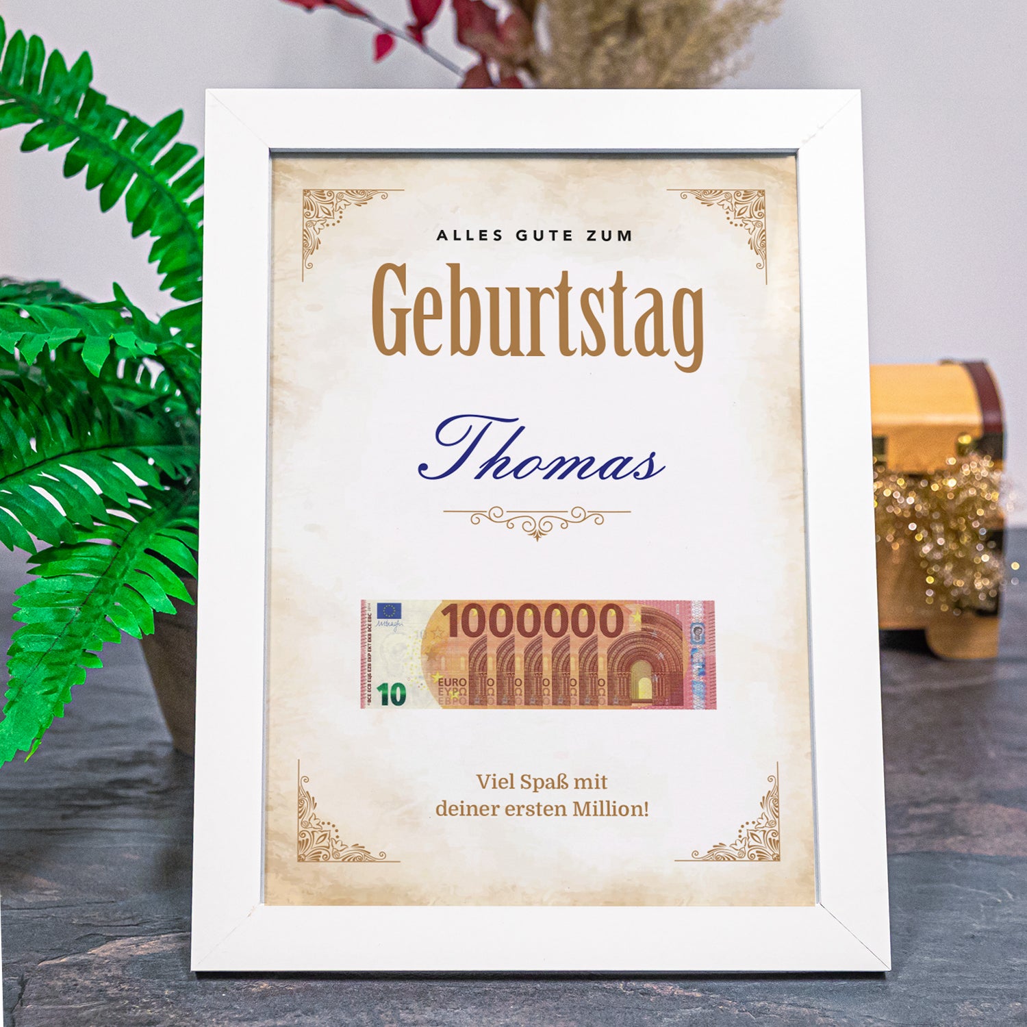 Geldgeschenk zum Geburtstag - 1. Million
