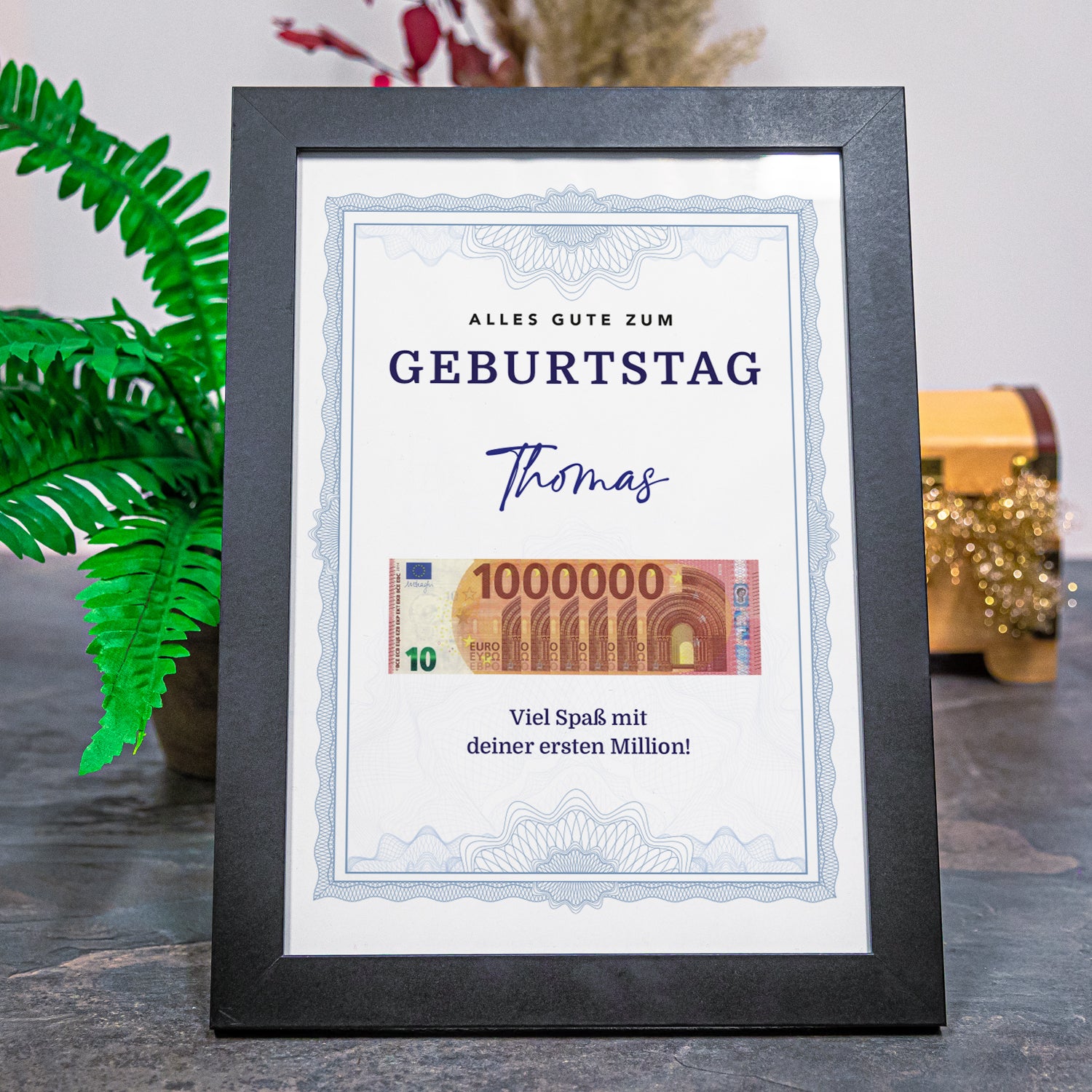 Geldgeschenk zum Geburtstag - 1. Million