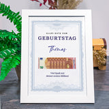 Geldgeschenk zum Geburtstag - 1. Million