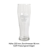 Weizenbierglas - Genießt seit