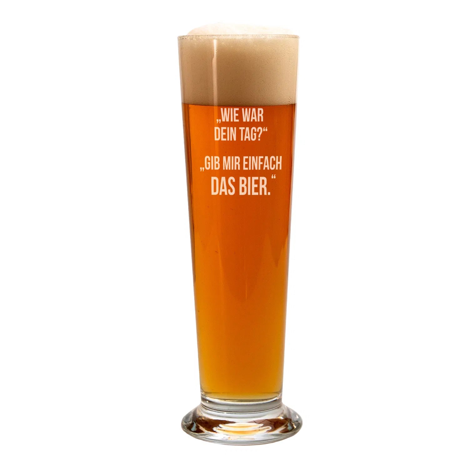Weizenbierglas - Dein Tag mit Personalisierung