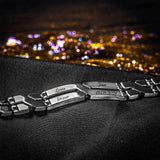 Edelstahl-Armband mit Gravur
