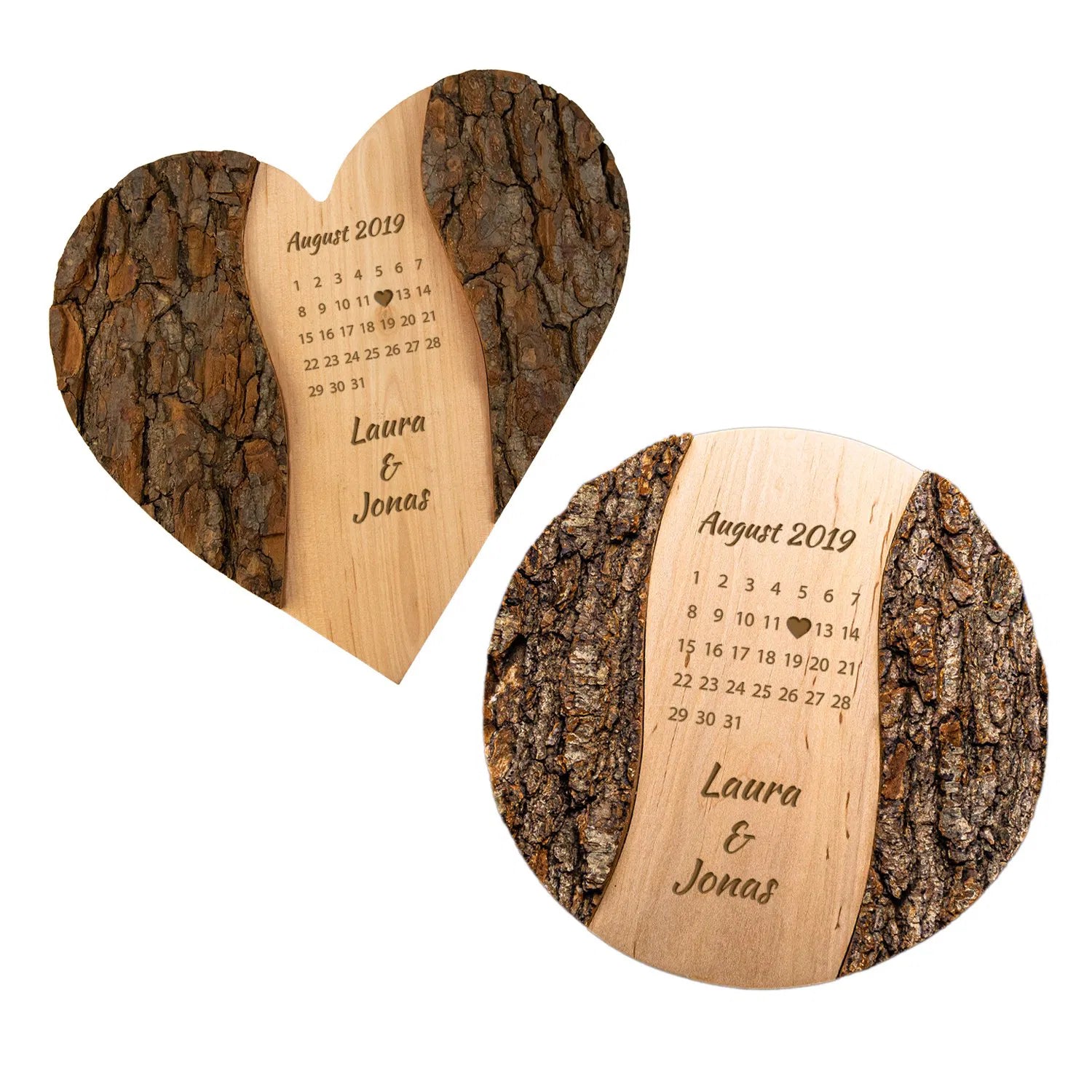 Holz-Herz oder Scheibe - Schönster Tag