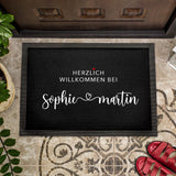 Persönliche Fußmatte- Herzlich Willkommen