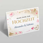 Grußkarte zur Hochzeit