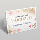 Grußkarte zur Hochzeit