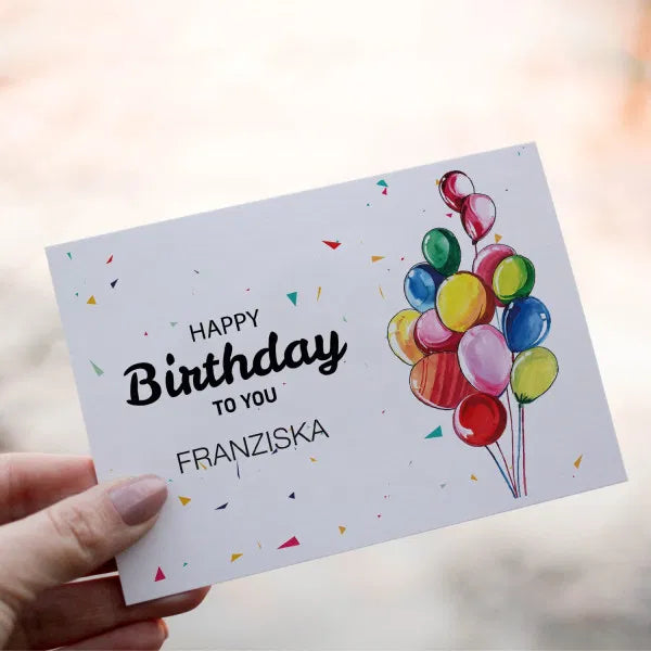 Grußkarte zum Geburtstag