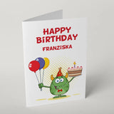 Grußkarte zum Geburtstag - Birthday Monster