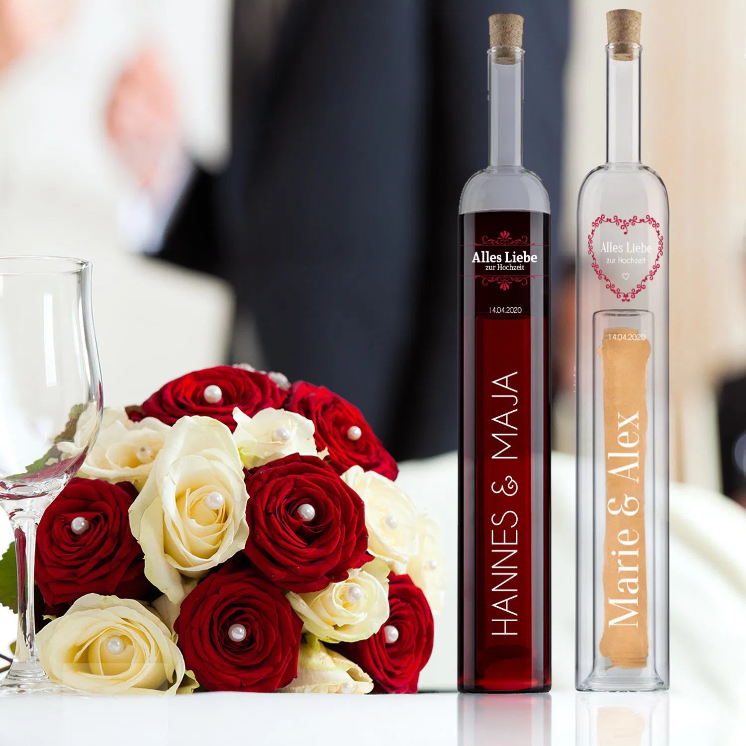 Hohlraumflasche - Hochzeit