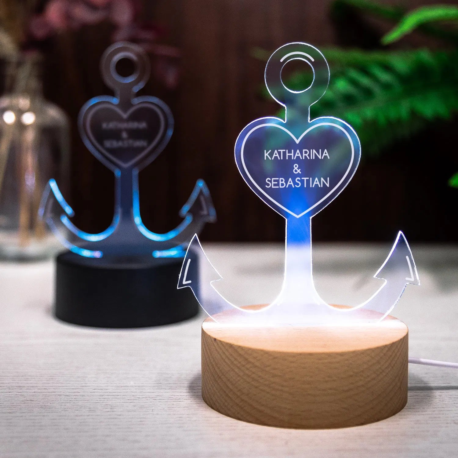 LED Deko Anker mit Personalisierung