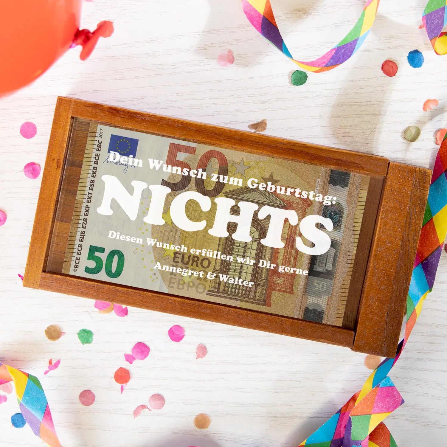 Magische Geldgeschenkebox zum Geburtstag - Nichts
