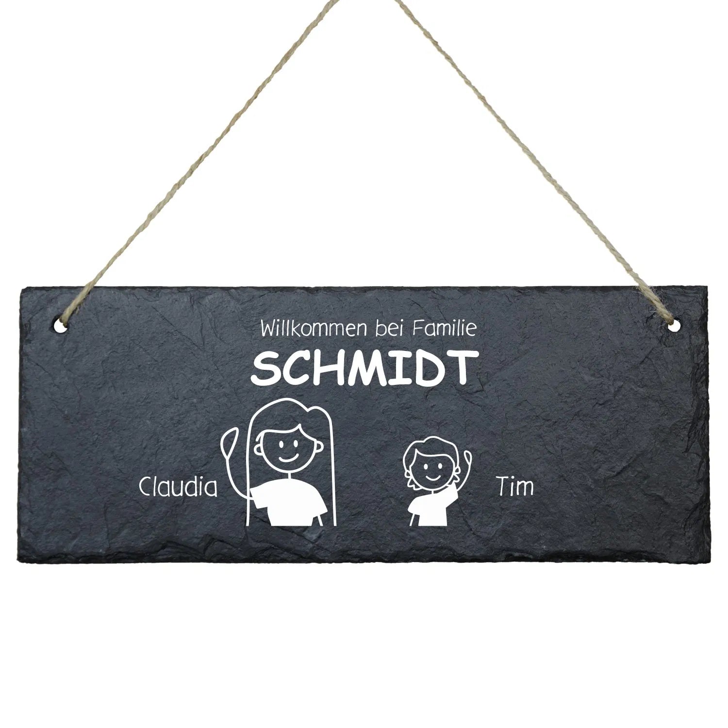 Schiefertafel - Individuell im Comic Stil