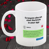 Tasse - Es begann mit einer Nachricht