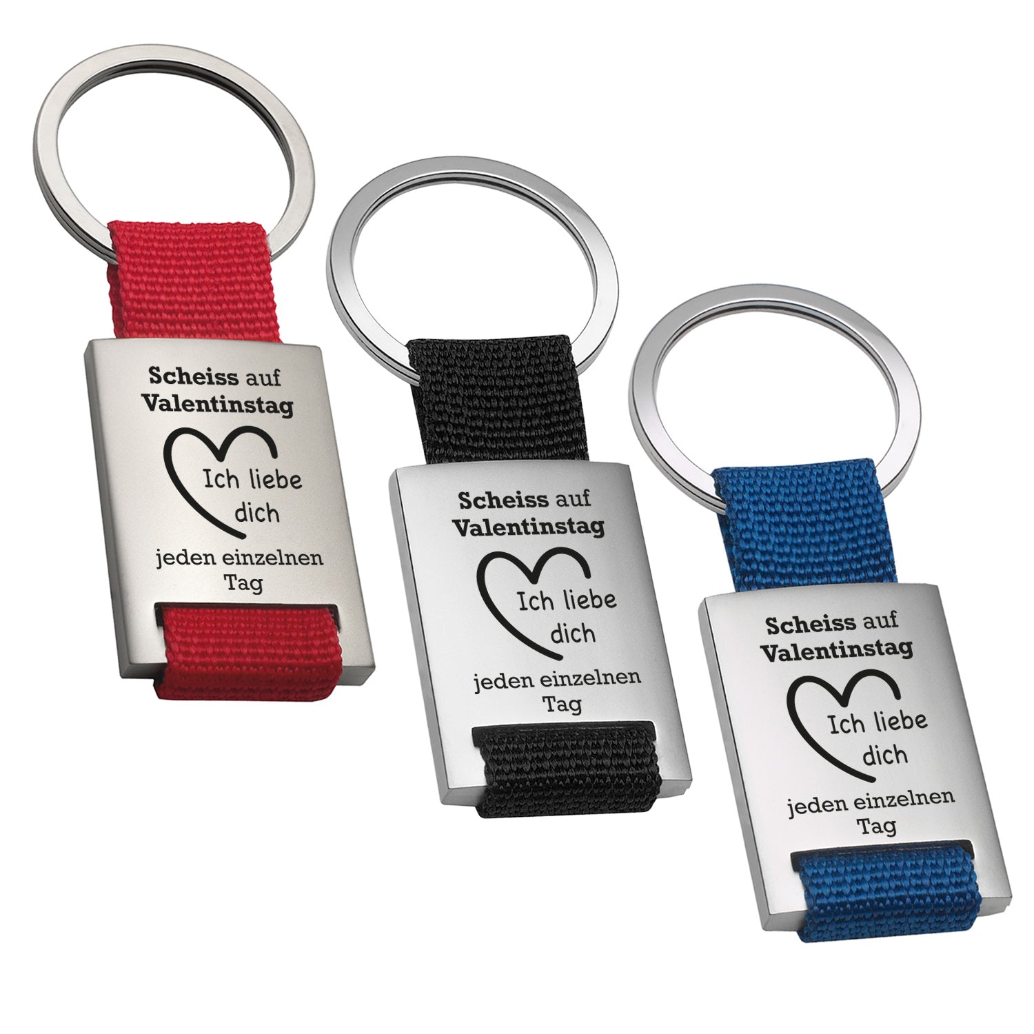 Schlüsselanhänger - Scheiß auf Valentinstag