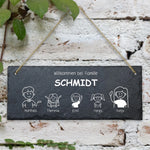 Schiefertafel - Individuell im Comic Stil