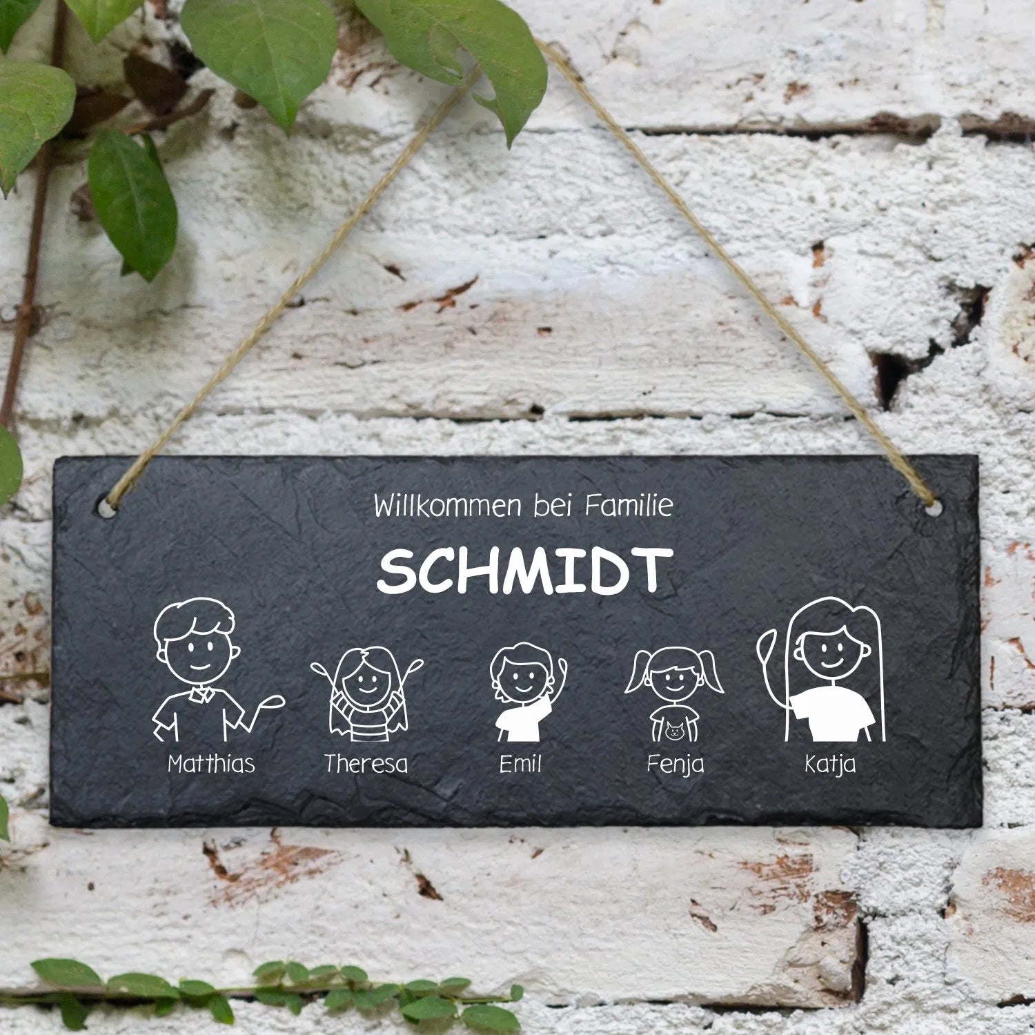 Schiefertafel - Individuell im Comic Stil