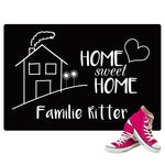 Fußmatte - Home Sweet Home 40 x 60cm mit Rand