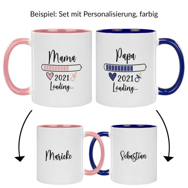 Tassen Set - Werdende Eltern