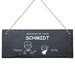 Schiefertafel - Individuell im Comic Stil