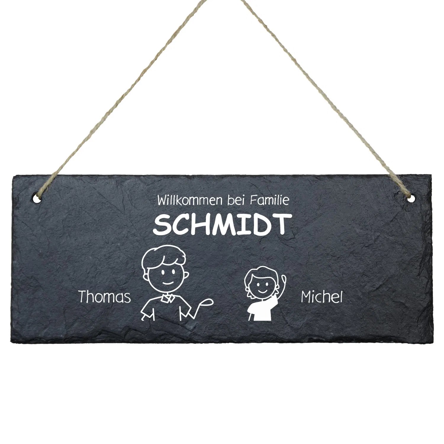 Schiefertafel - Individuell im Comic Stil